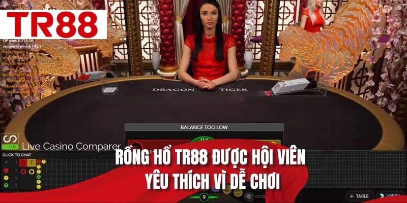 Rồng hổ TR88 được hội viên yêu thích vì dễ chơi